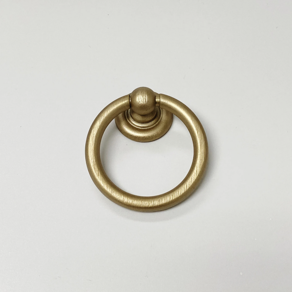 Round "Capri" Brushed Gold Cup Drawer Pull, Ring Pull or Cabinet Knob.