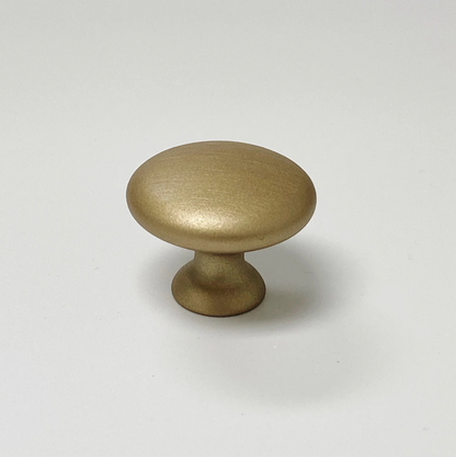 Round "Capri" Brushed Gold Cup Drawer Pull, Ring Pull or Cabinet Knob.