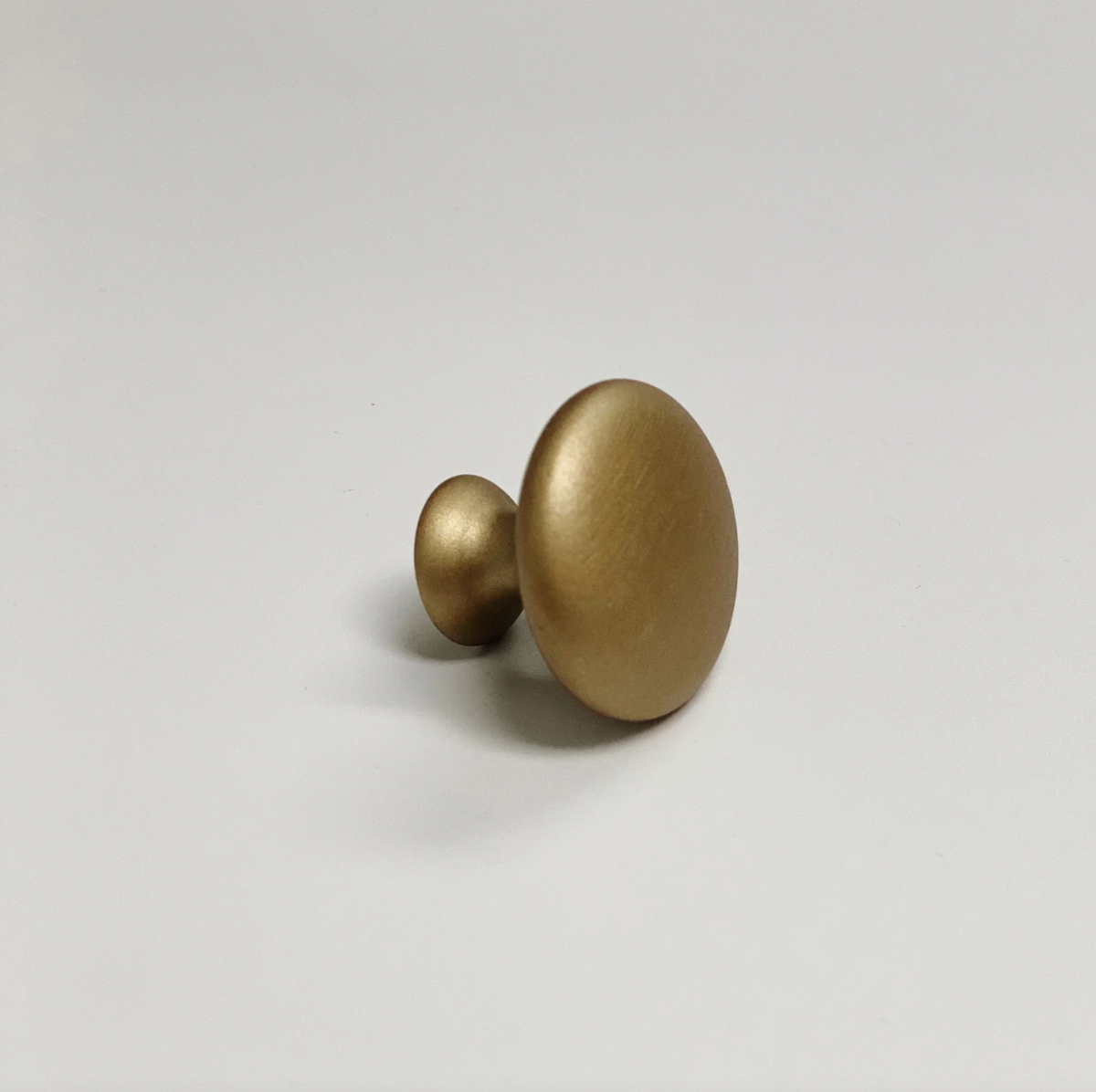 Round "Capri" Brushed Gold Cup Drawer Pull, Ring Pull or Cabinet Knob.