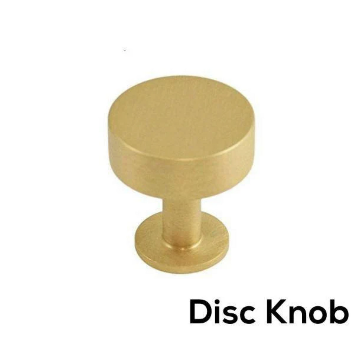 Lew's Round Bar Cabinet Knobs and Handles in Brushed Brass.