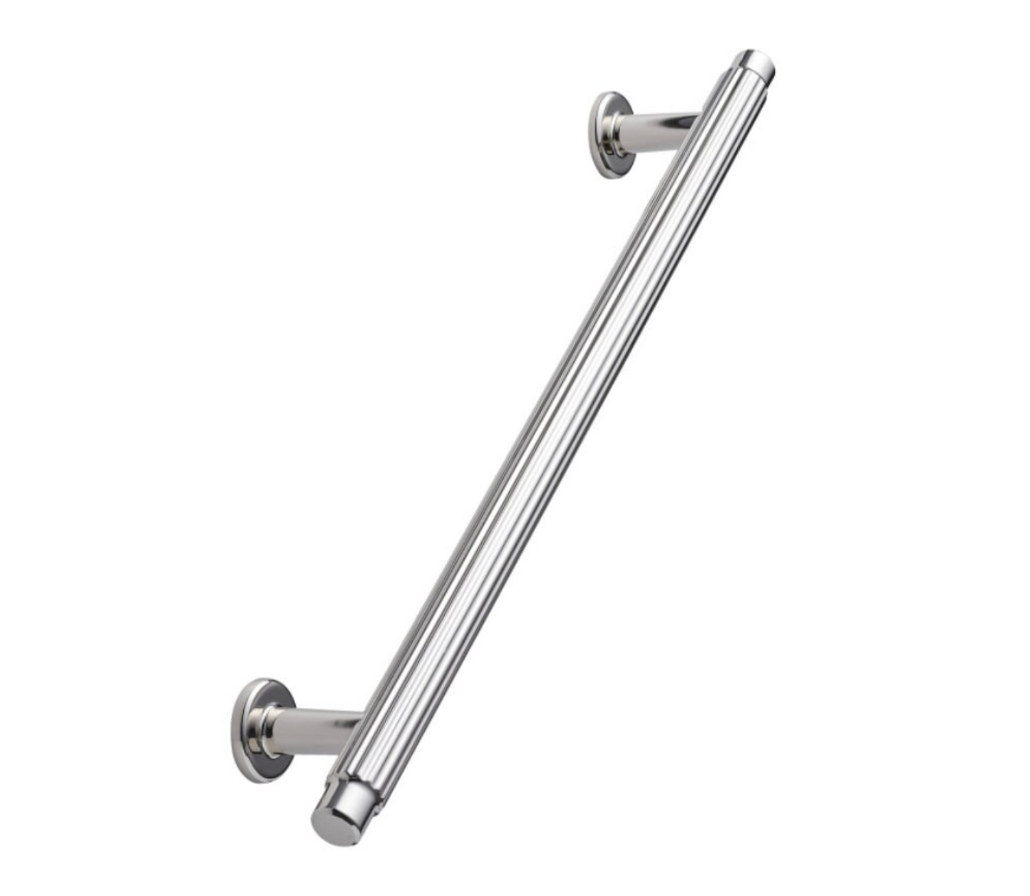 Polished Nickel "Villa" Fluted Cabinet Knobs and Pulls