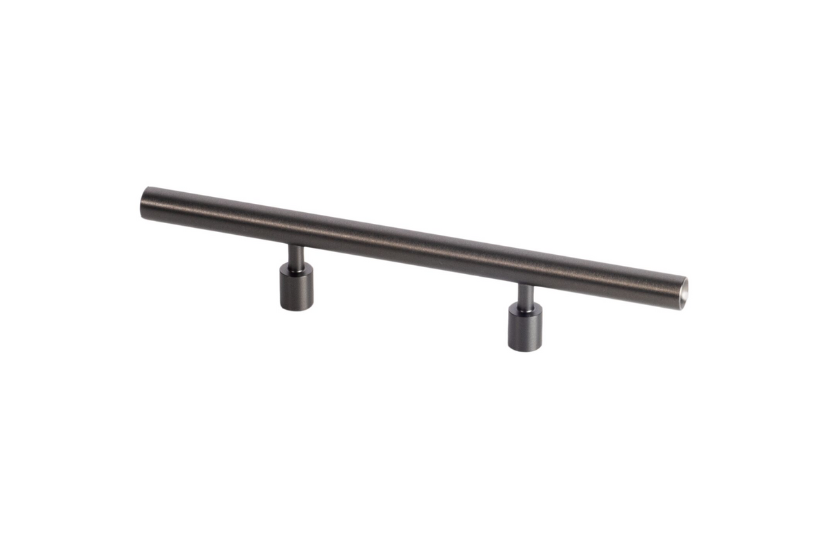 Lew’s Round Bar Series Black Stainless Steel Cabinet Knobs and Pulls.