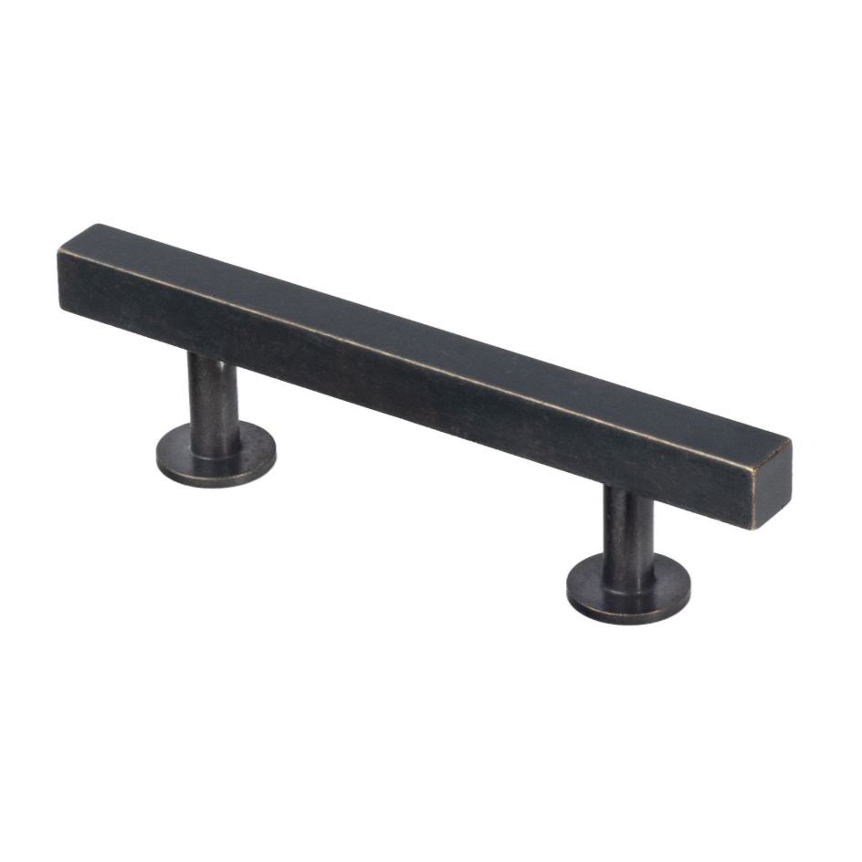 Lew's Square Bar Cabinet Knobs and Handles in Oil Rubbed Bronze.