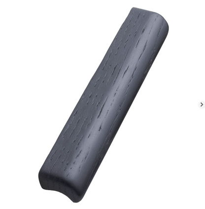 Black Stained Oak "Glove" Wood Drawer Handles