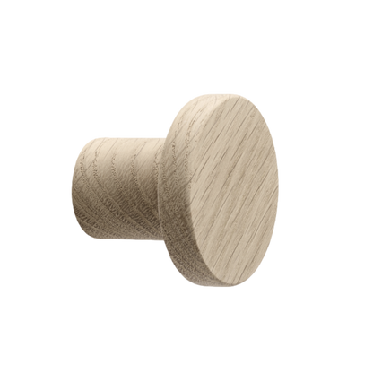 Untreated Oak Wood "Fortis" Cabinet Knob and Drawer Pulls.