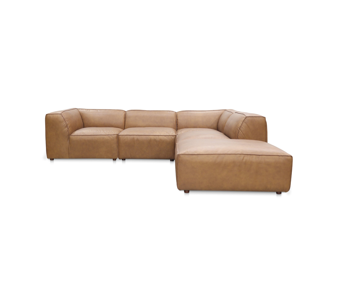 Form Dream Modular Sectional Sonoran Tan Leather