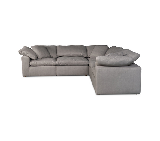 Clay Classic L-Shaped Modular Sectional Light Grey