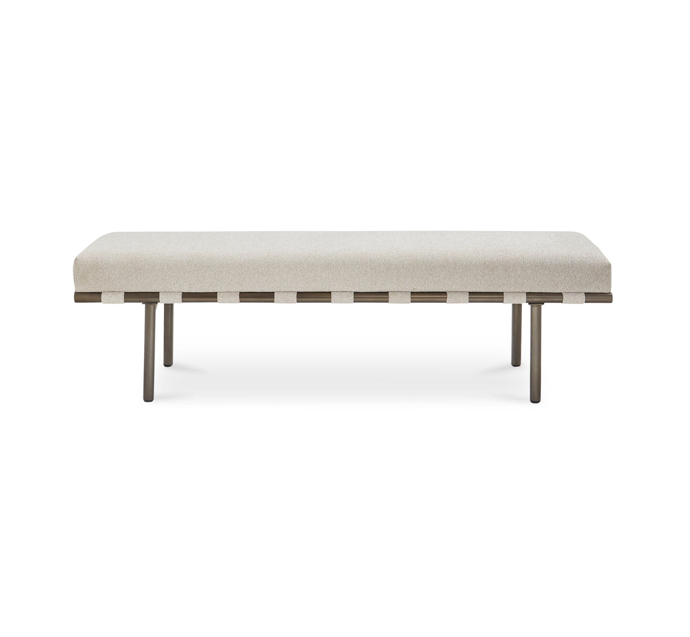 Carson Dining Bench Performance Fabric Beige