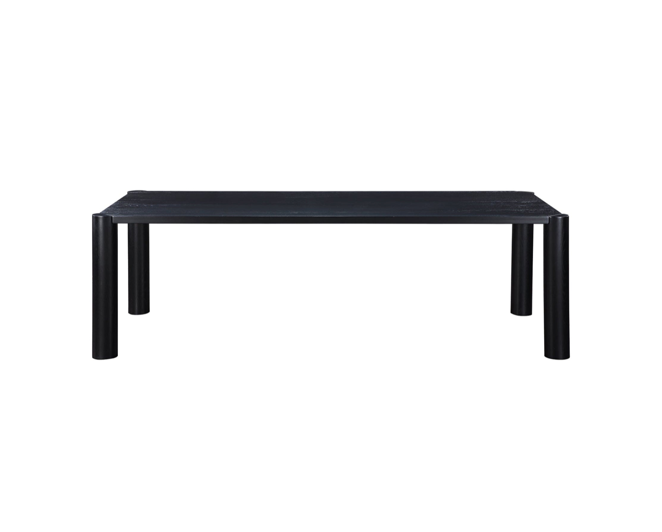 Post Dining Table Oak Black