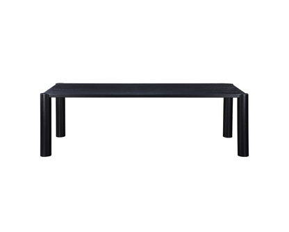 Post Dining Table Oak Black