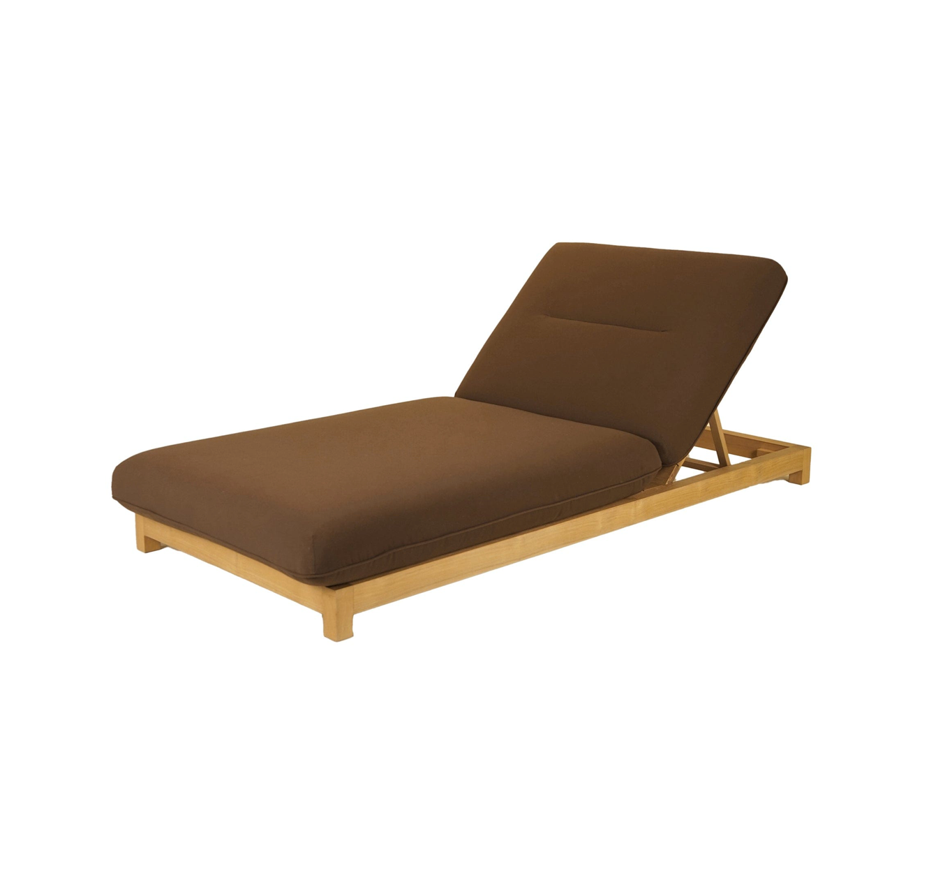 Enzo Outdoor Adjustable Lounge Chair Brown