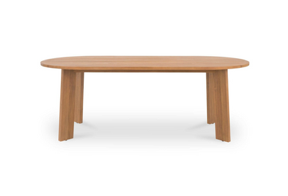 Delta Outdoor Dining Table Oval Natural