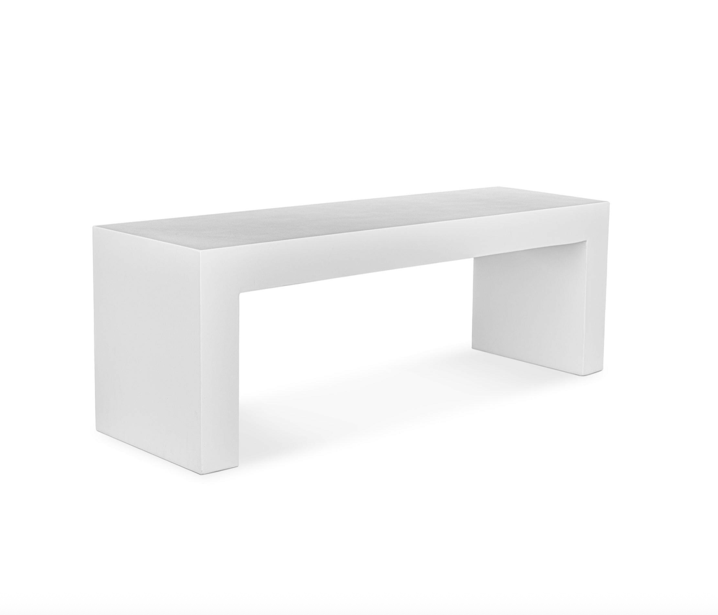 Lazarus Outdoor Bench White