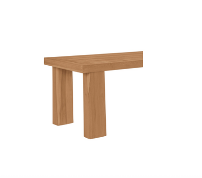 Marina Outdoor Dining Bench Natural