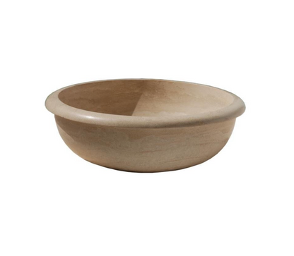 TCSC | Light Beige Travertine Natural Stone Drop-in or Above Vanity Bathroom Sink