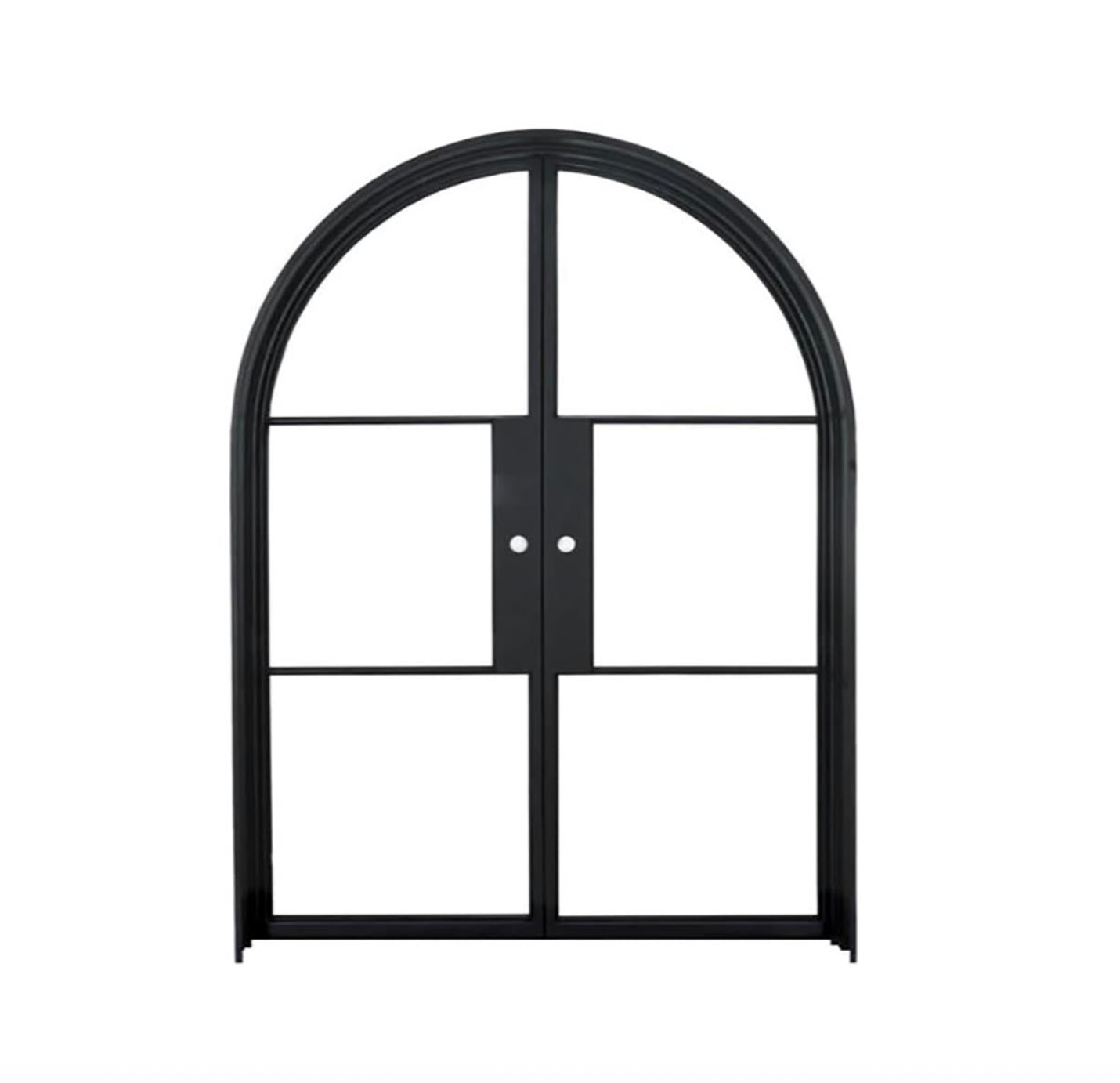 Arched French double doors