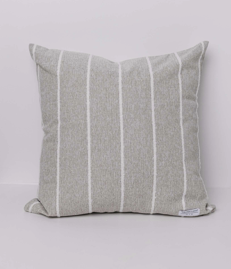 Jolie Textured Slub Stripe Pillow - 3 Sizes