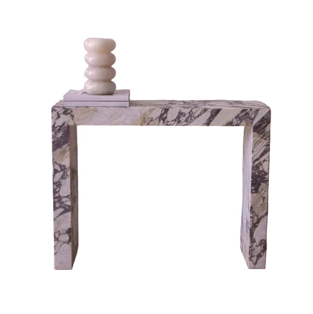 TCSC | Calacatta Viola Marble Rectangular Console Polished (W)12" (L)40" (H)30"