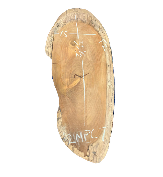 2" Thick Monkey Pod Cross Cut Slab