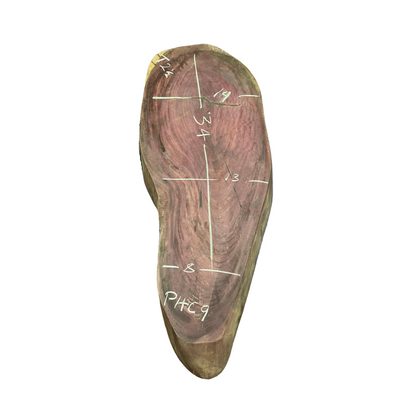 2.5" Thick Purple Heart Cross Cut Slab