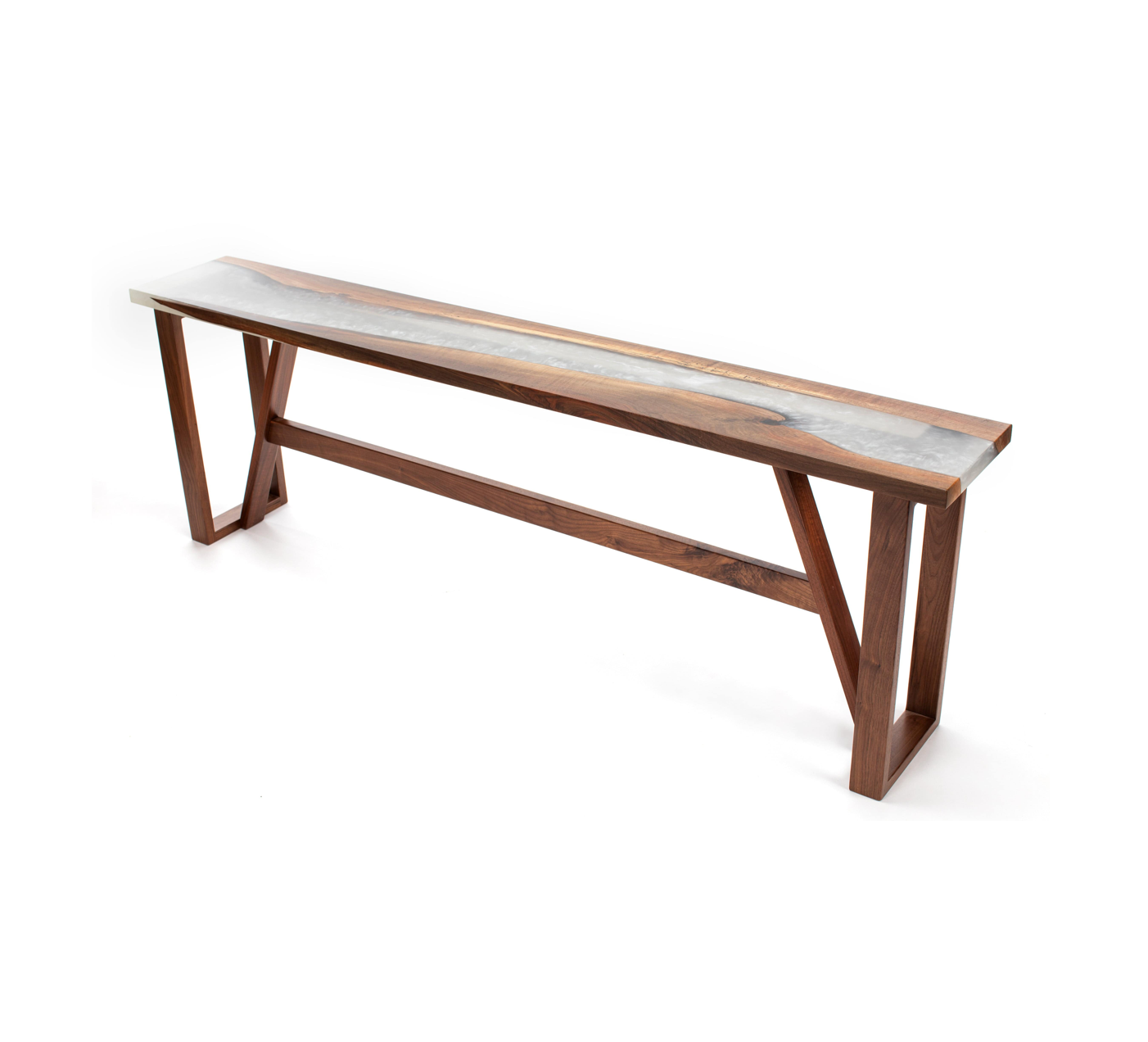 Walnut Console Table