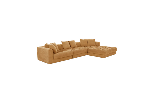 Davie Lounge Modular Sectional Golden Yellow