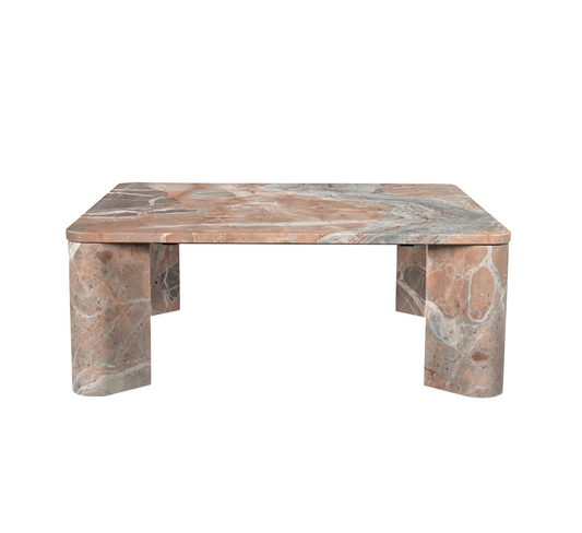 Segment Coffee Table Orange Lavante Marble