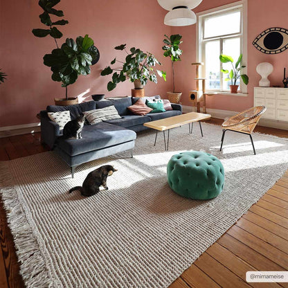 Senneterre Bleached Jute Rug.