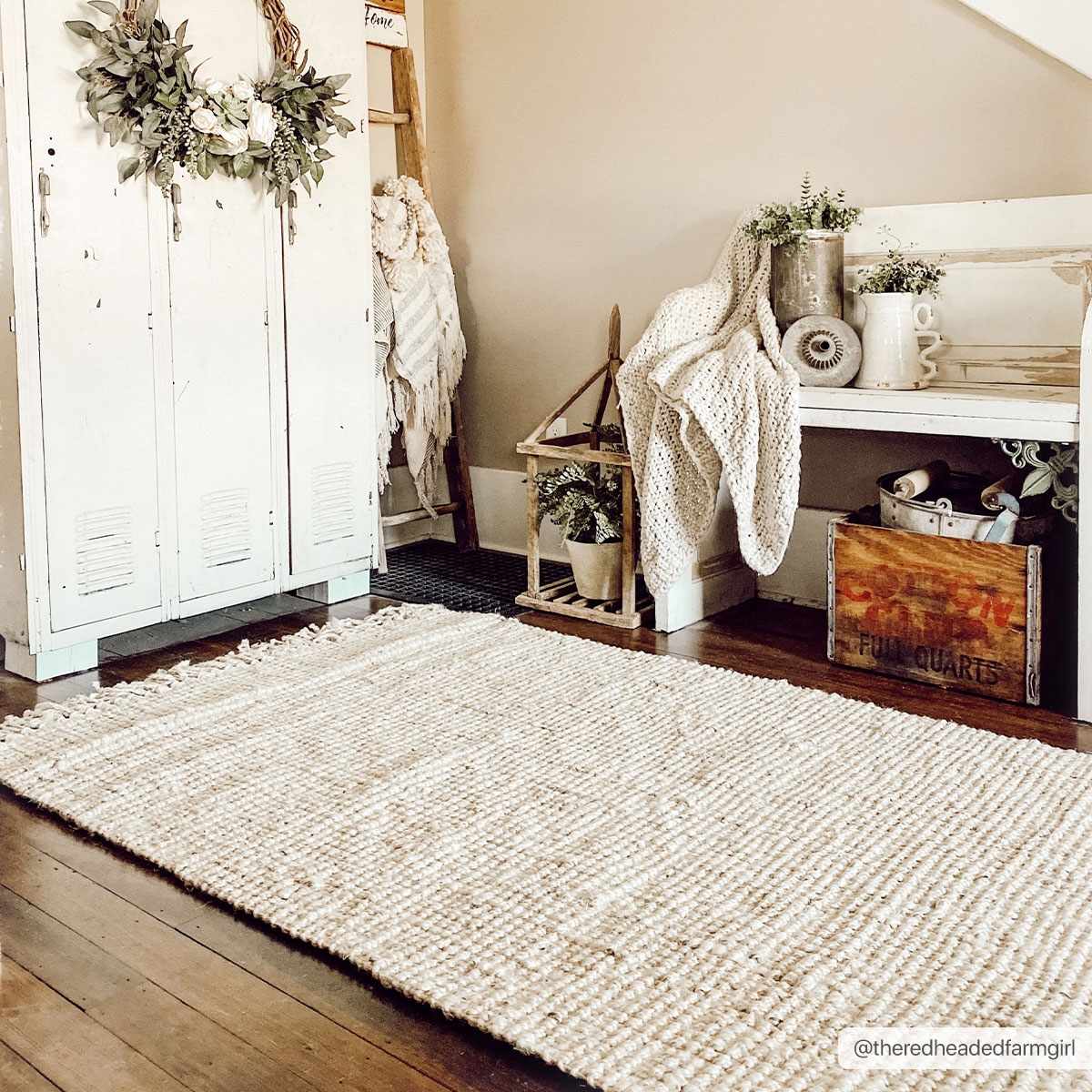 Senneterre Bleached Jute Rug.
