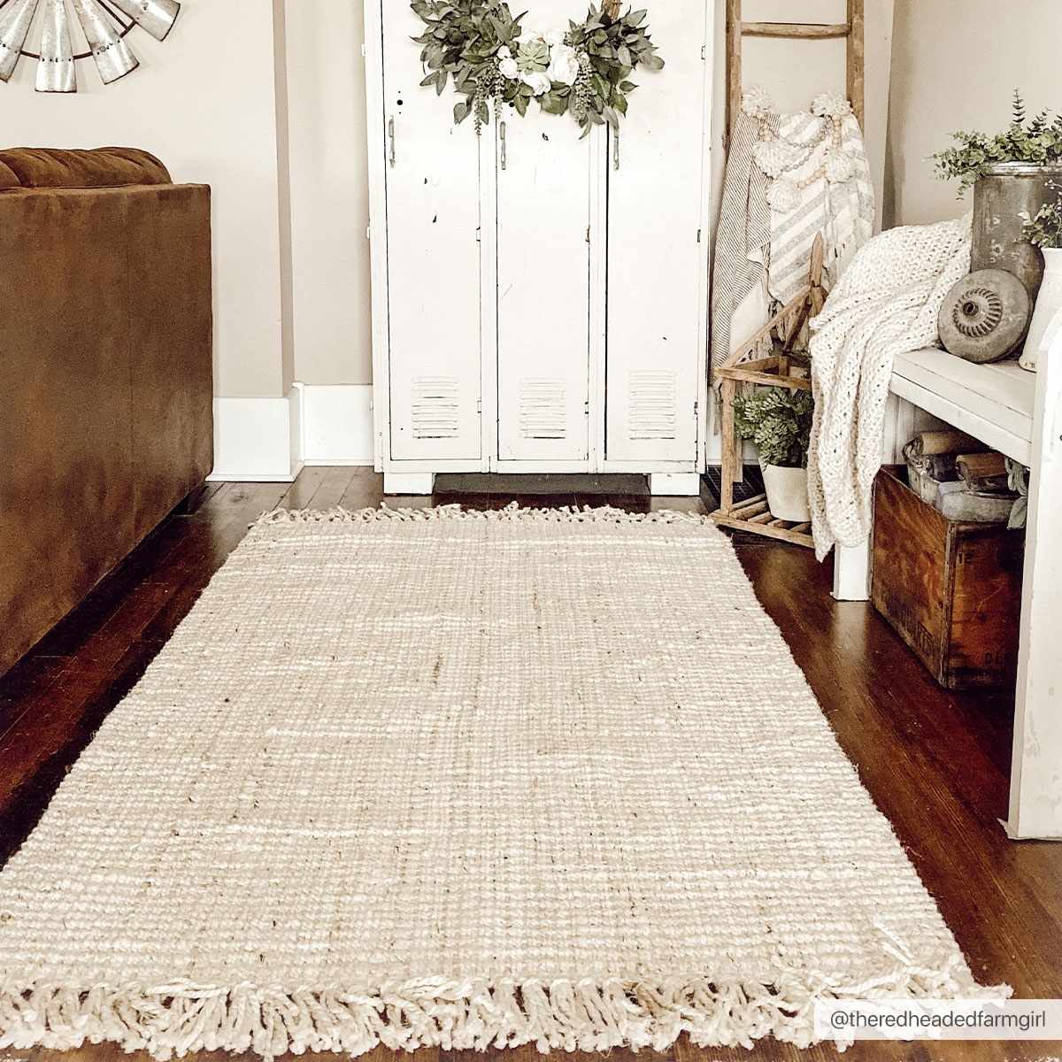 Senneterre Bleached Jute Rug.