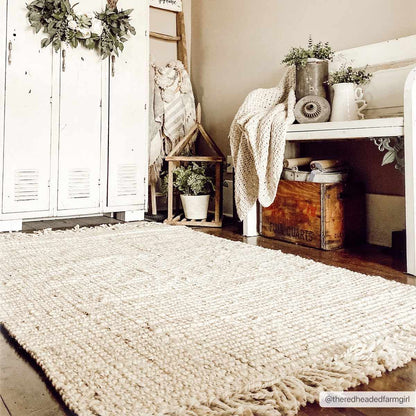 Senneterre Bleached Jute Rug.