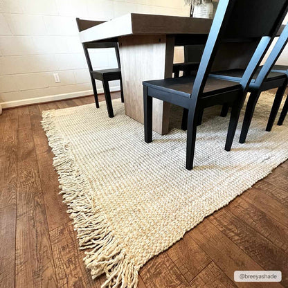 Senneterre Bleached Jute Rug.