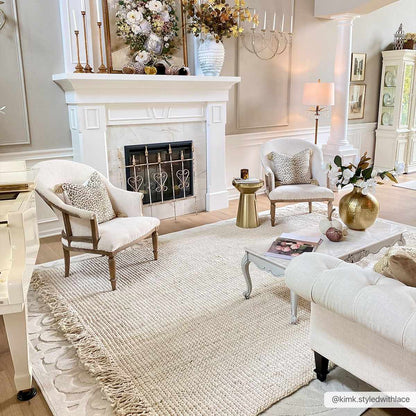 Senneterre Bleached Jute Rug.