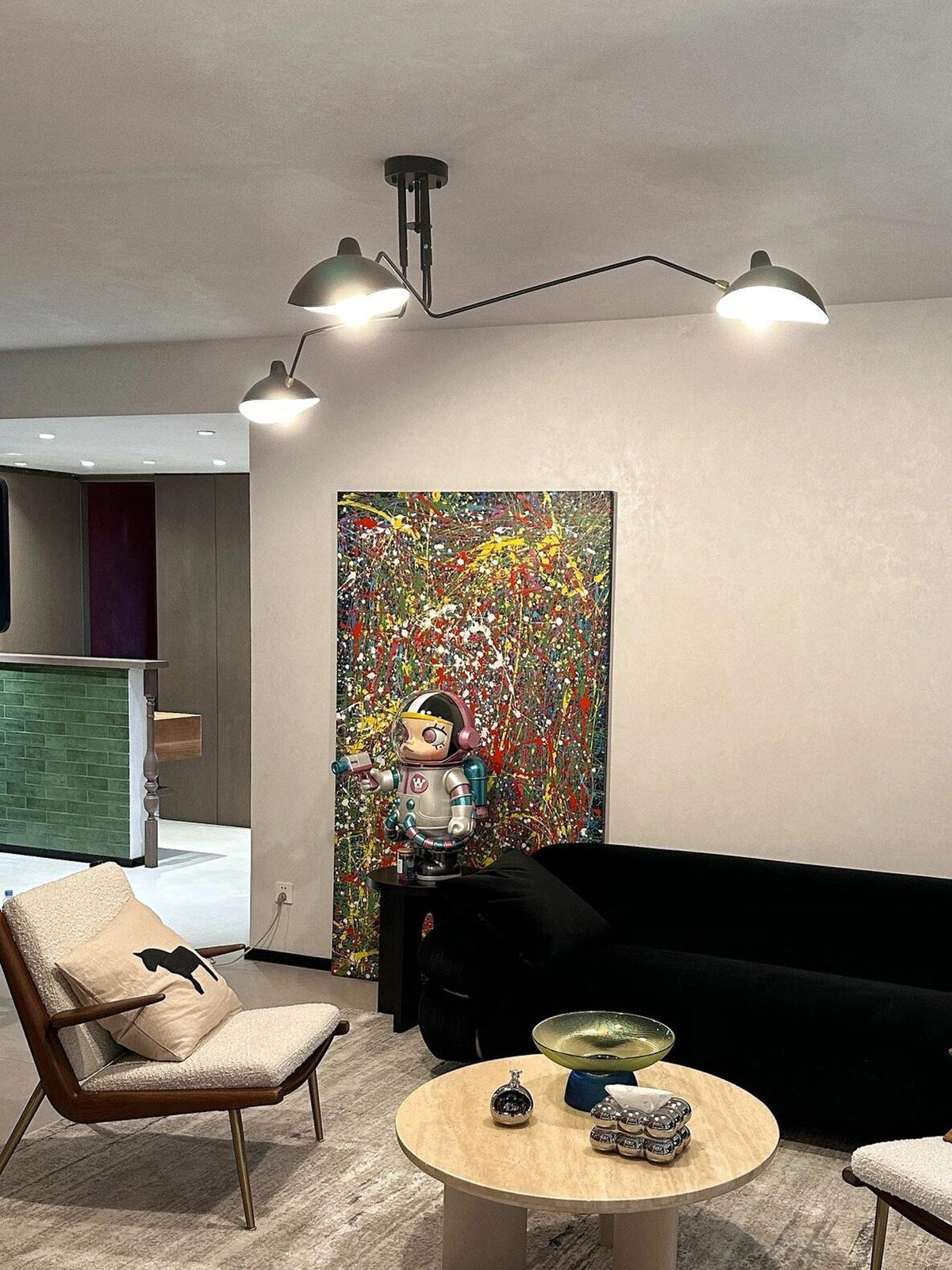Serge Mouille Ceiling Light
