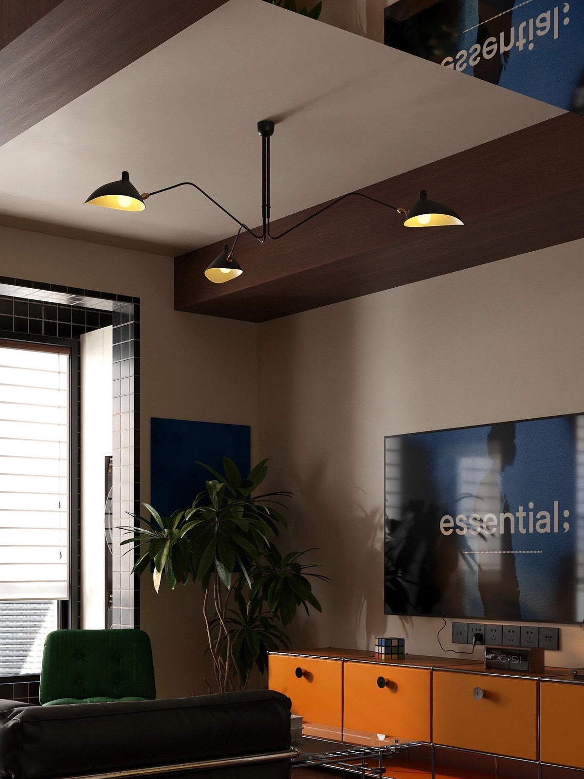 Serge Mouille Ceiling Light