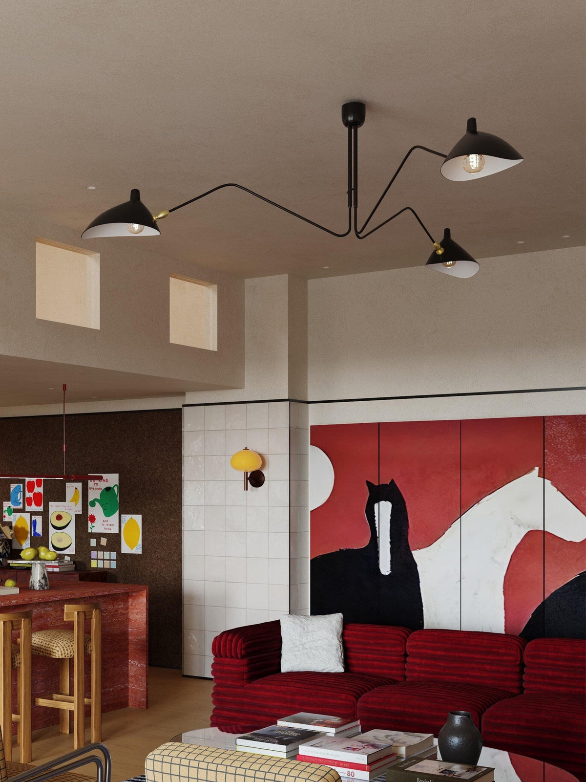 Serge Mouille Ceiling Light