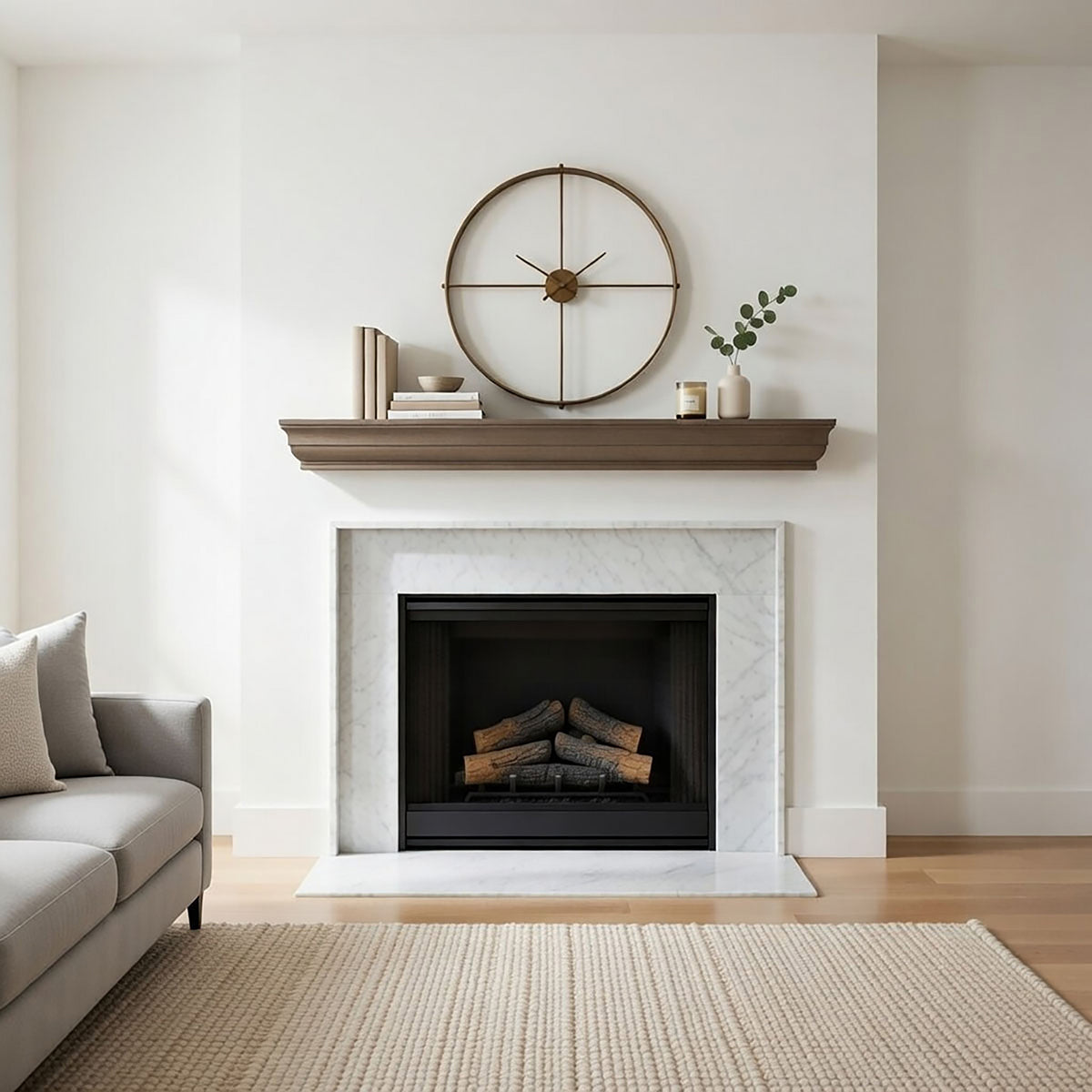Shaker Fireplace Mantel Shelf – Real Wood.