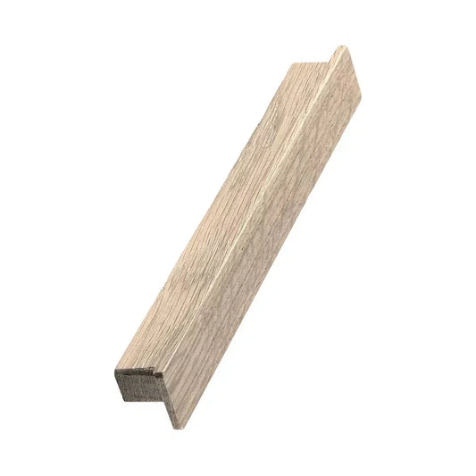 Untreated Oak Wood "Shelter" Drawer Pulls.