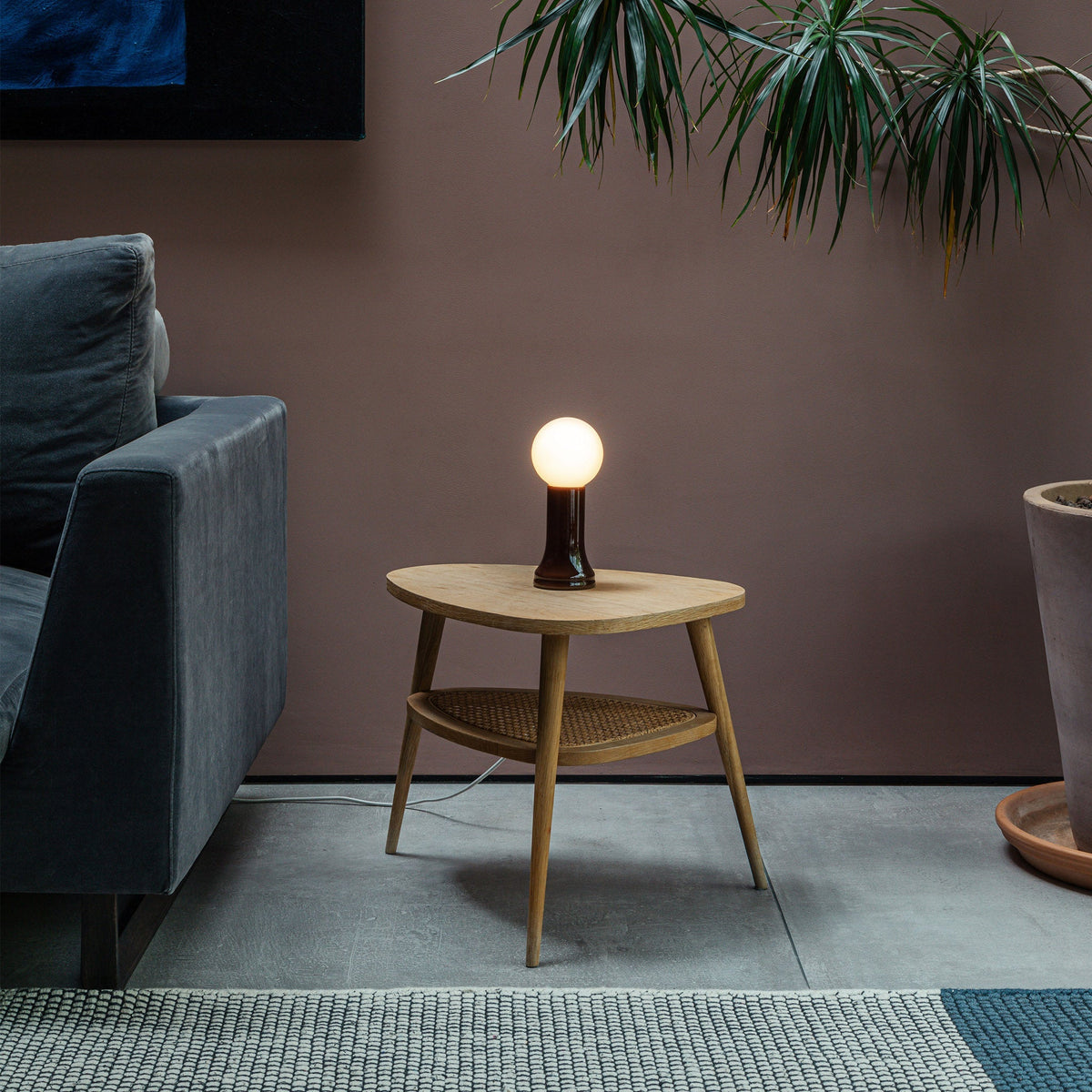 Shore Table Lamp in Bottle Brown.