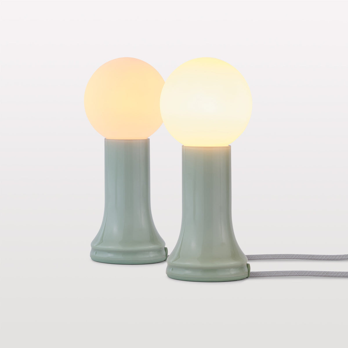 Shore Table Lamp in Sea Green - Set of 2.