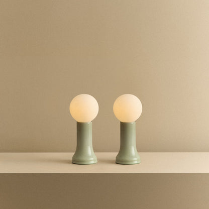 Shore Table Lamp in Sea Green - Set of 2.