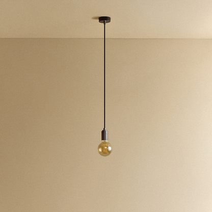 Elva Pendant Light Tinted in Graphite.