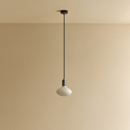 Oval Pendant Light in Graphite.