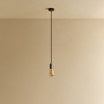 Squirrel Cage Pendant Light in Graphite.