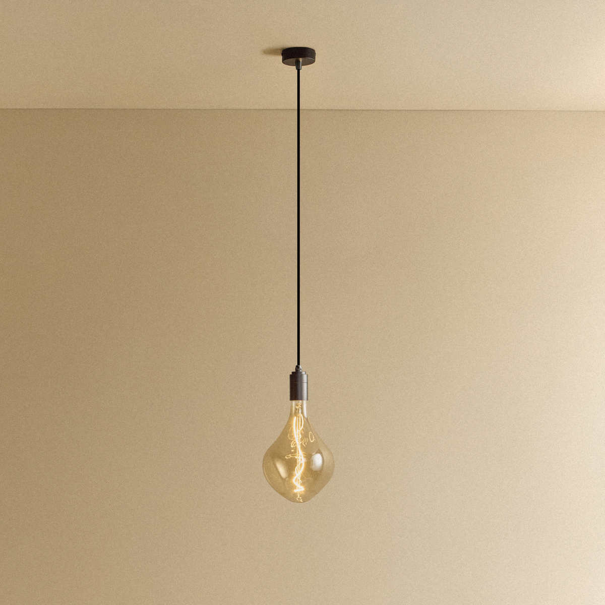 Voronoi II Pendant Light in Graphite.