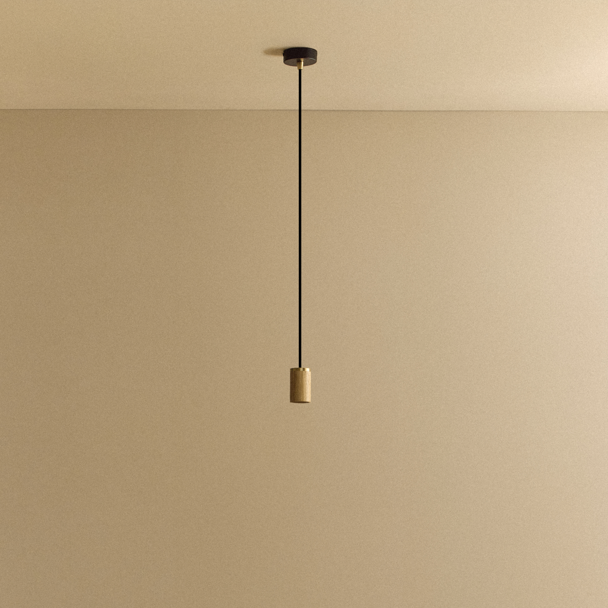 Knuckle Pendant in Oak.