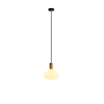 Oval II Pendant Light in Oak.