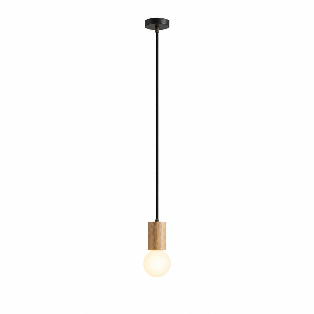 Sphere II Pendant Light in Oak