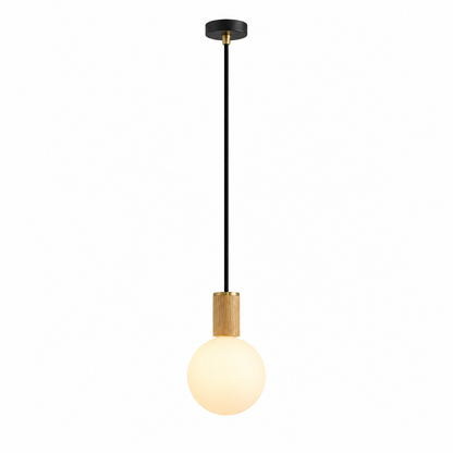 Sphere IV Pendant Light in Oak
