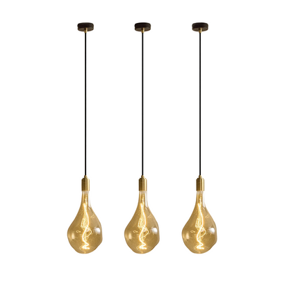 Voronoi III Pendant Light in Brass - Set of 3.